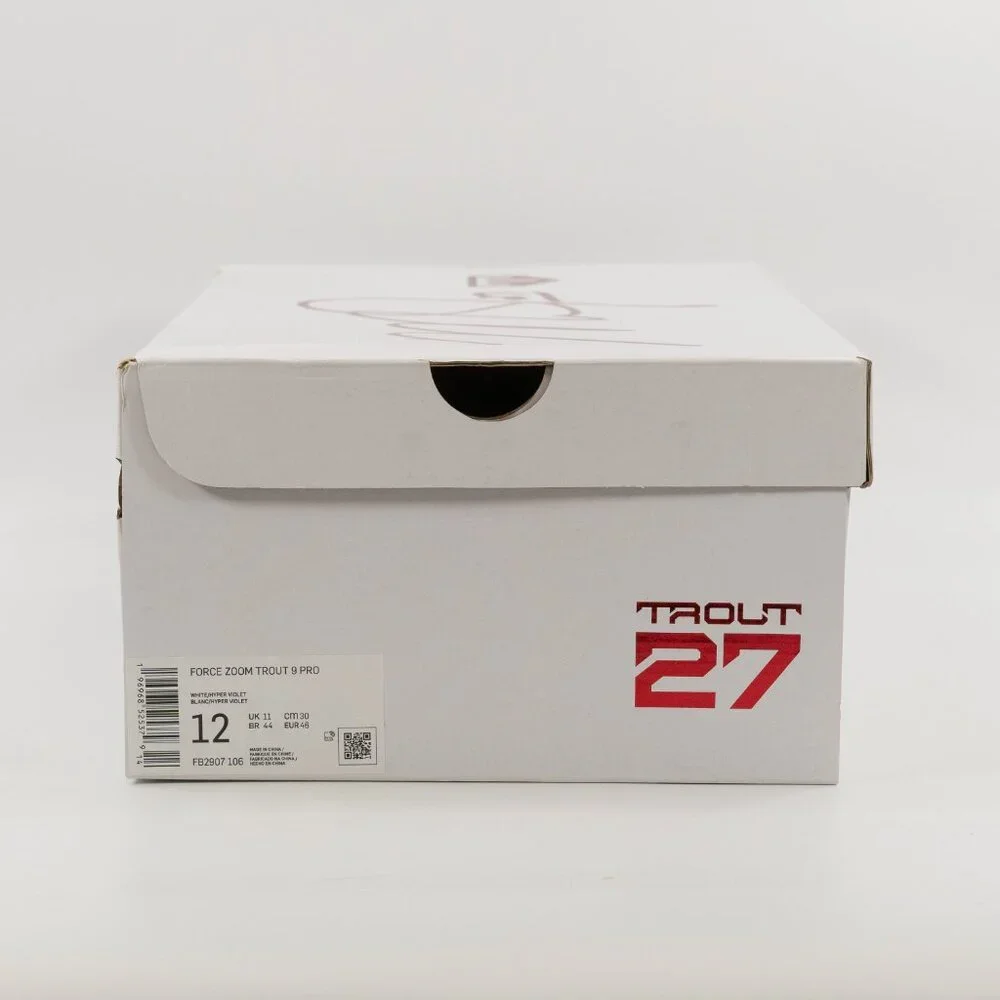 Nike Force Zoom Trout 9 Pro 'White Hyper Violet' FB2907-106 Baseball Multi Size